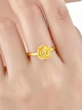 gold rose ring